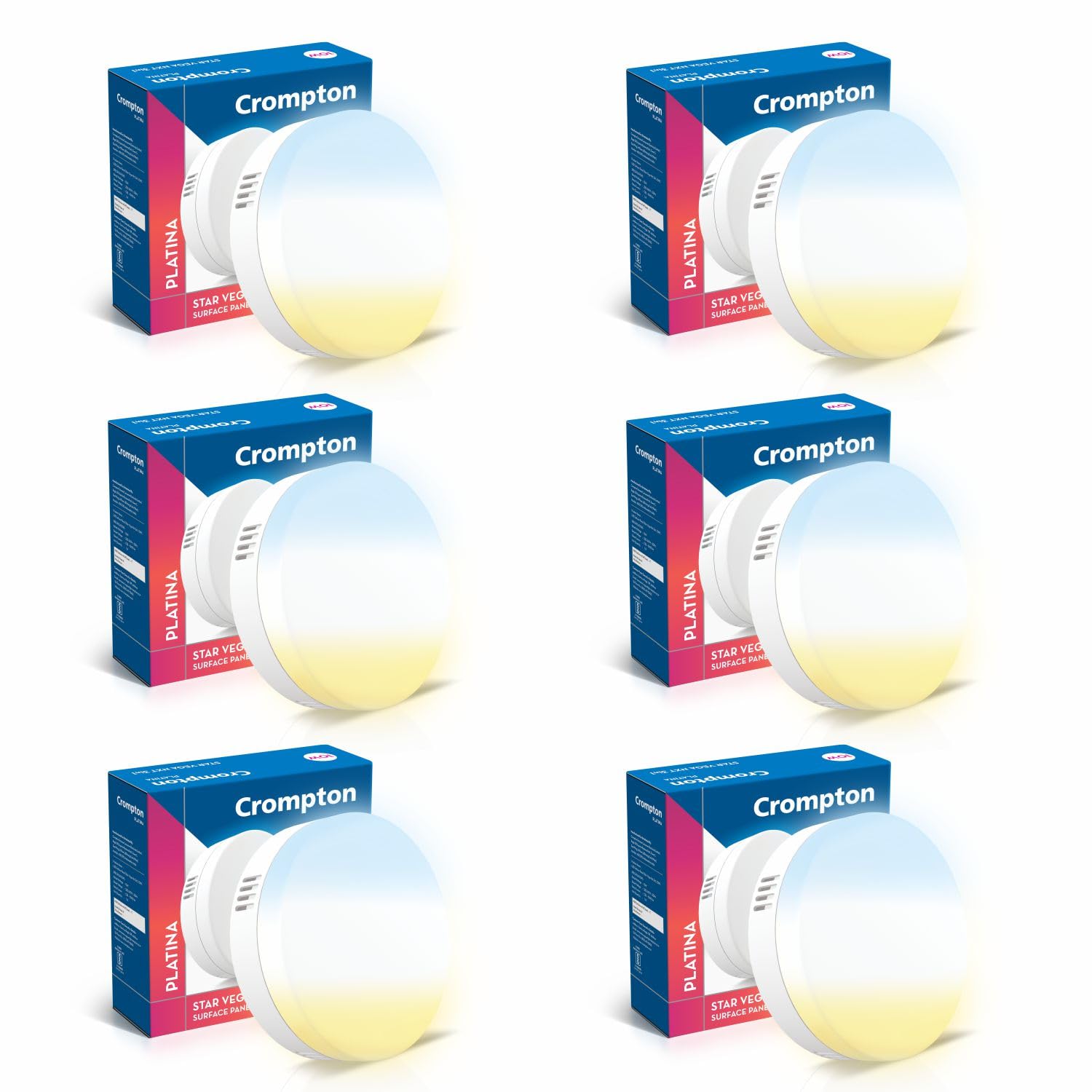 Crompton LED Surface Panel Lights - 8 Pack -10