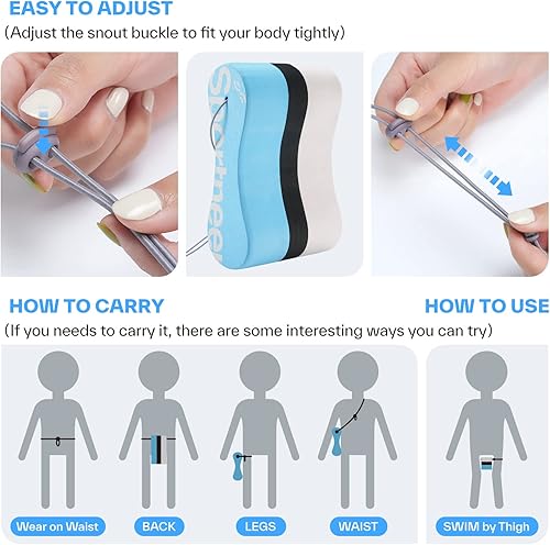 Miniatura 6 de Pull Buoy Swim Training Aid Sportneer Pull Float Foam Leg Float Swimming Pool Training Aid Swim Kickboard for Leg Hip Support Adults and Beginners