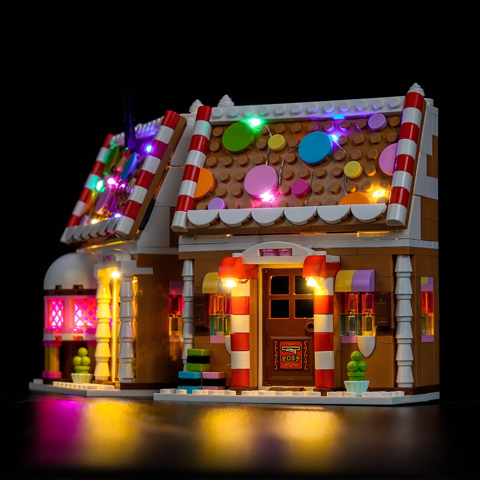 LocoLee RC Led Light Set Compatible with Lego 40809 Festive Gingerbread House Led Decoration Lighting Kit Compatible with Lego 40809 Building Blocks Model,Only Lights Set,No Model - Image 3