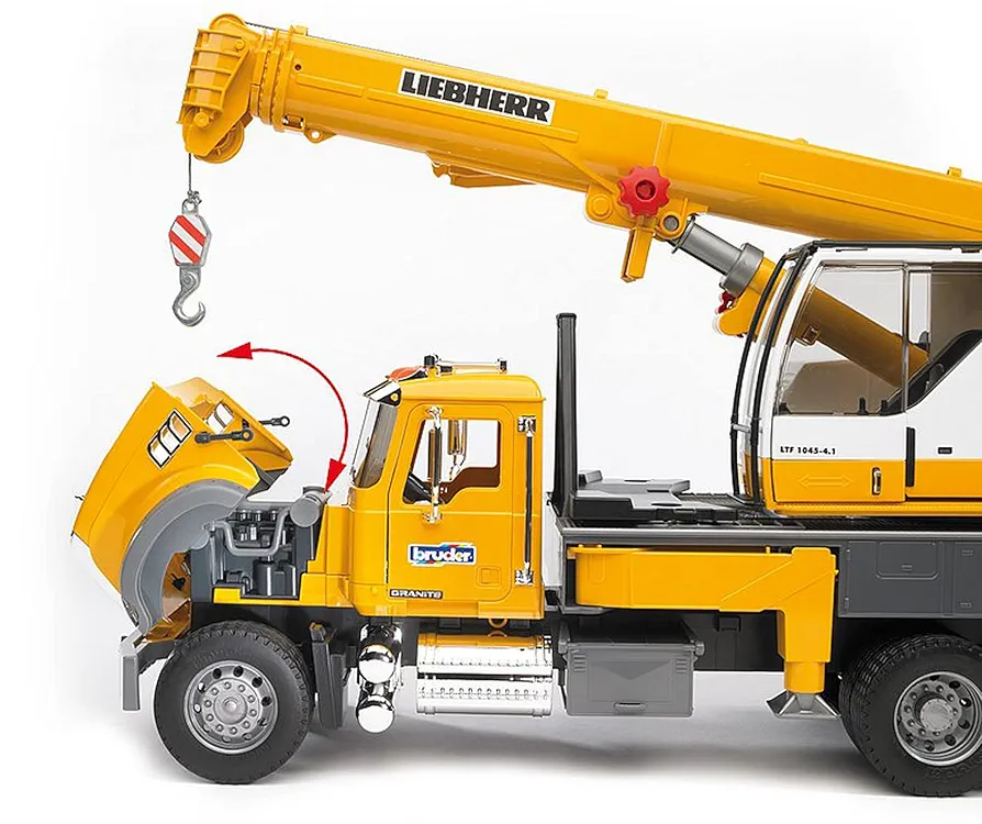 ブルーダー　MACK LIEBHERR クレーン Amazon.com: Bruder 02818 Mack Granite Liebherr Crane Truck