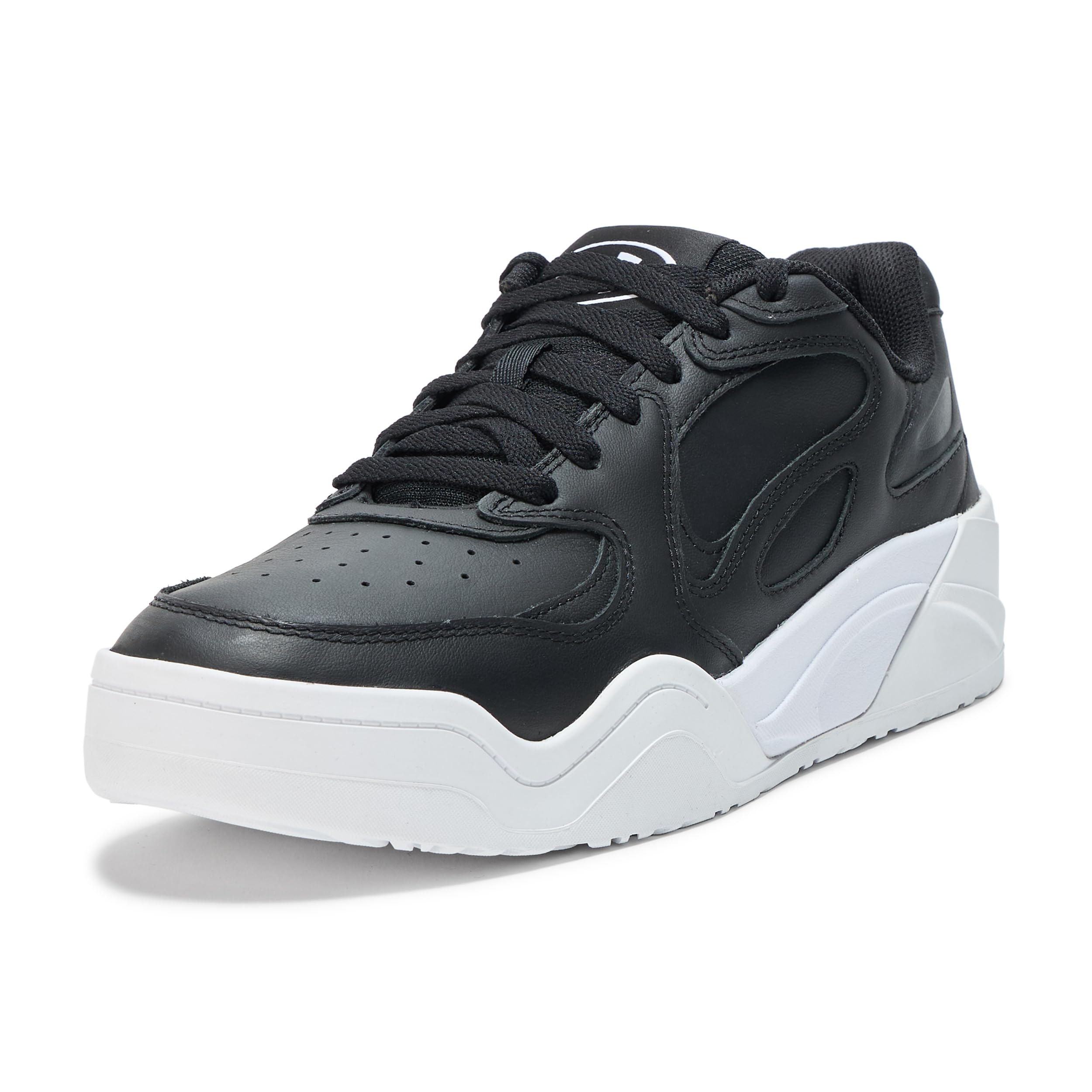 Under Armour Court Anatomix, (001) Black Black White, 6 Women/4.5