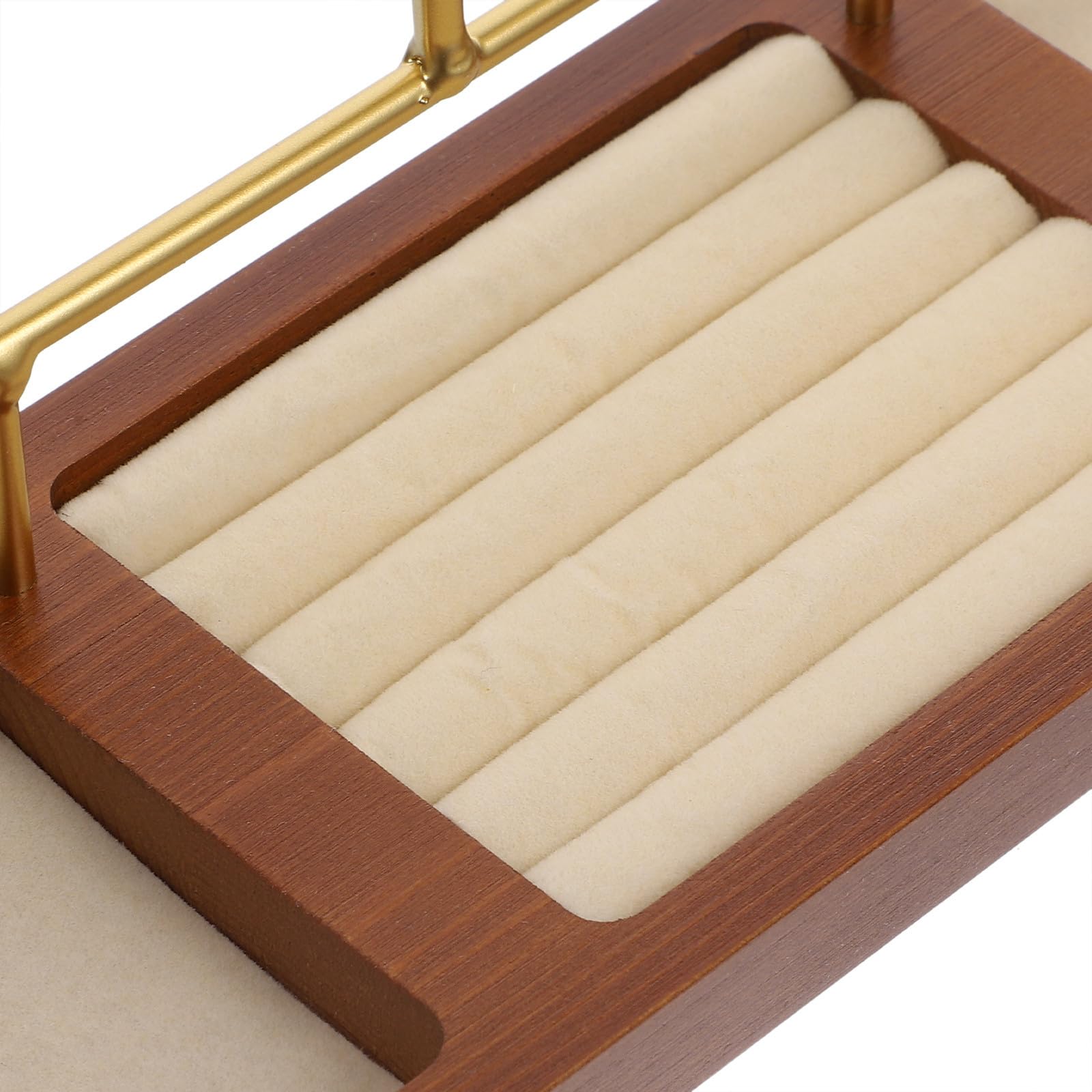 minkissy Organizador de Joyas de Mesa Multiusos en Hierro Dorado Varios Niveles para Collares, Pendientes y Anillos, Soporte Elegante y Funcional para Exhibición