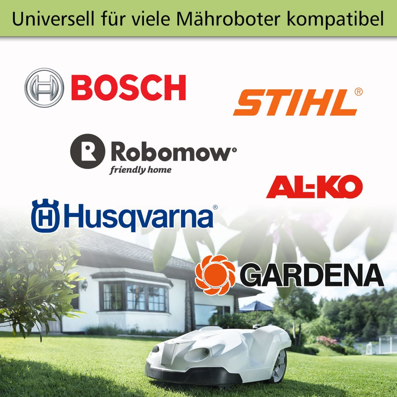250m cable delimitador (2,7mm) + 300 ganchos + 10x conectores de cables + 4x terminales para robot cortacésped