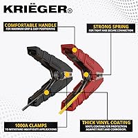 Vista 3 de K KRIËGER Cables de puente para batería de automóvil, cables de refuerzo automotrices resistentes para arrancar baterías muertas o débiles