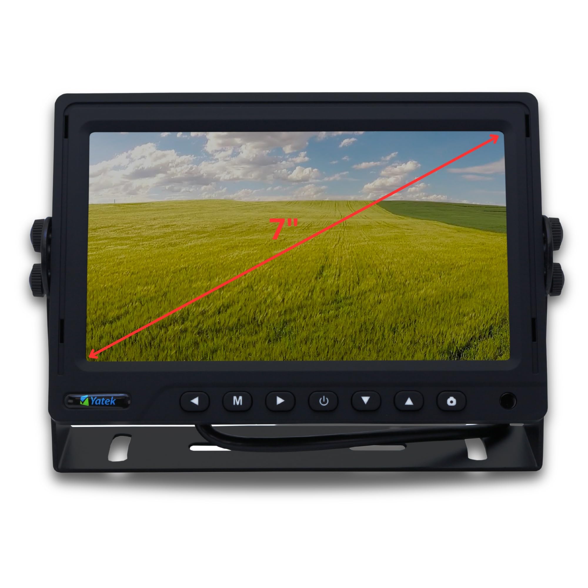 YATEK Monitor LCD 7" 1024x600 Camaras Aparcamiento