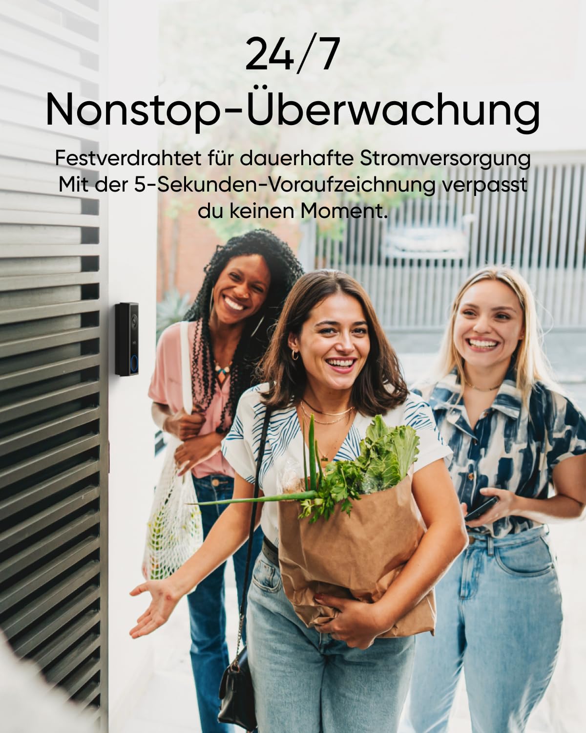 eufy Security kabellose Türklingel mit Kamera C31 & Chime, 2K FHD, Zwei Stromoptionen, Live-Videoanruf, Einfache Montage, Schnellwechsel-Akku, 24/7 Aufnahme, ohne ABO-Kosten
