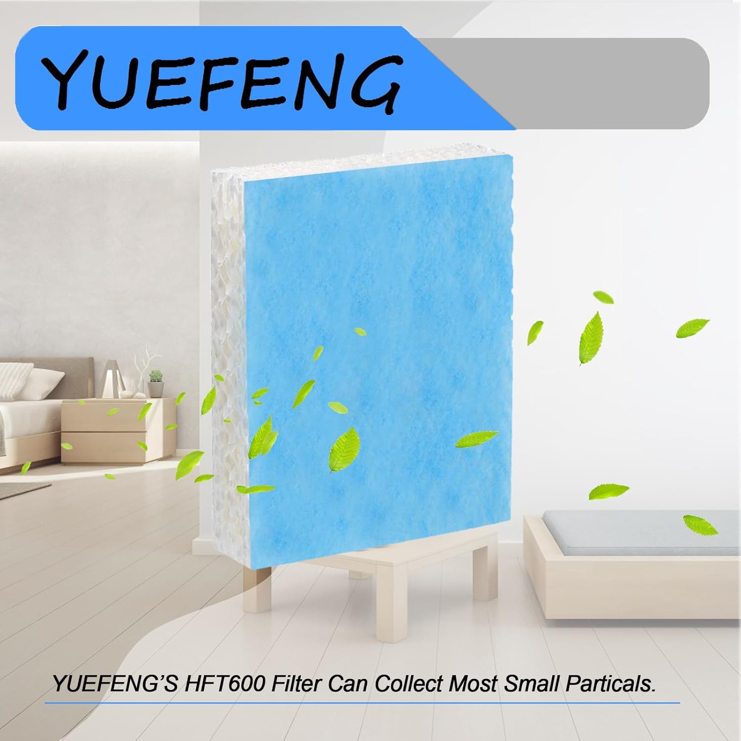 Humidifier Replacement Filter T for Honeywell Top Fill Humidifier HEV615 and HEV620 Humidifier Wicks, Compatible with Part # HFT600, HFT600T, HFT600PDQ (Blue-6pcs)