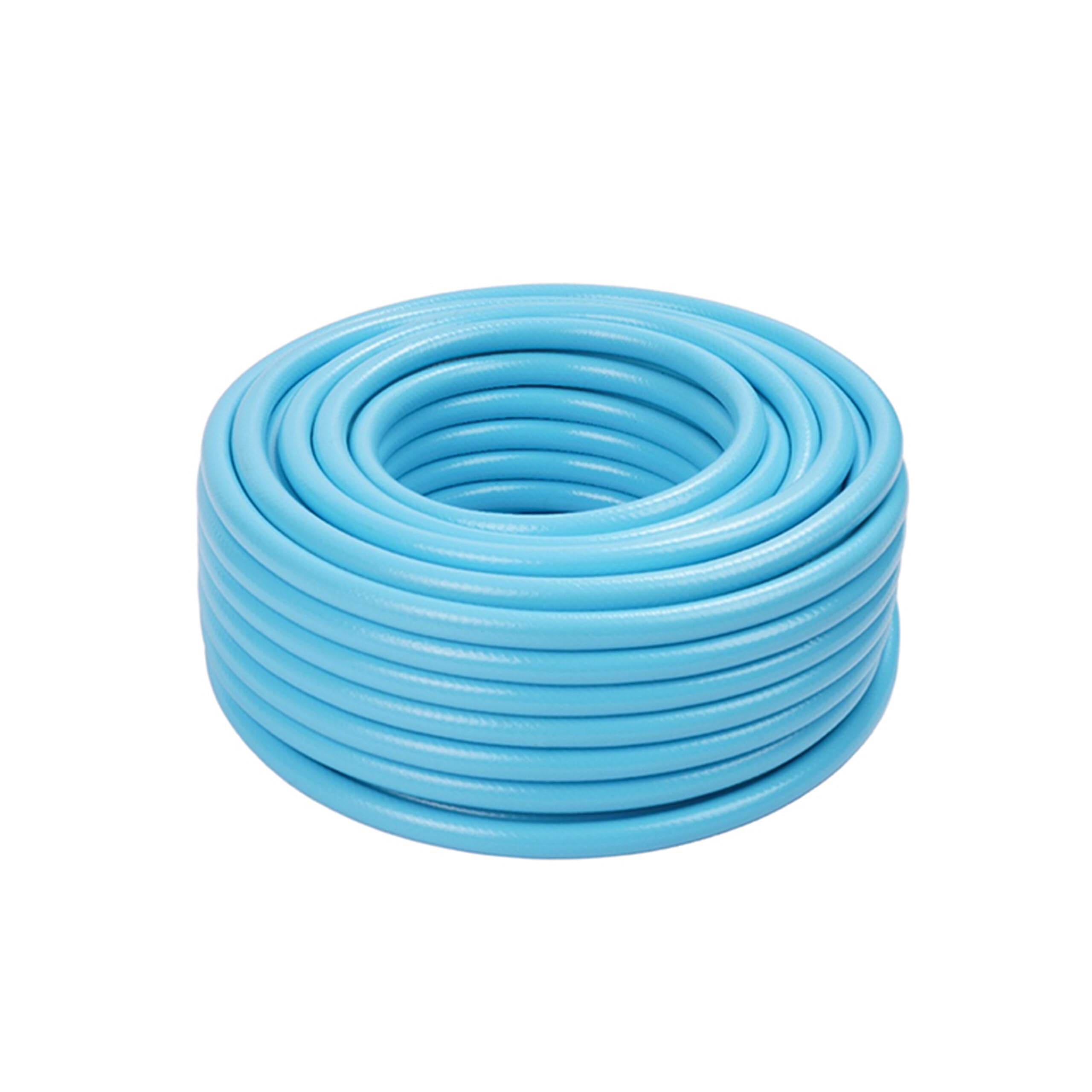 Relaxdays Tuyau d'arrosage, Longueur au Choix, Tuyau d'arrosage Universel, 1/2", résistant aux UV et aux intempéries, en polypropylène, Bleu Clair