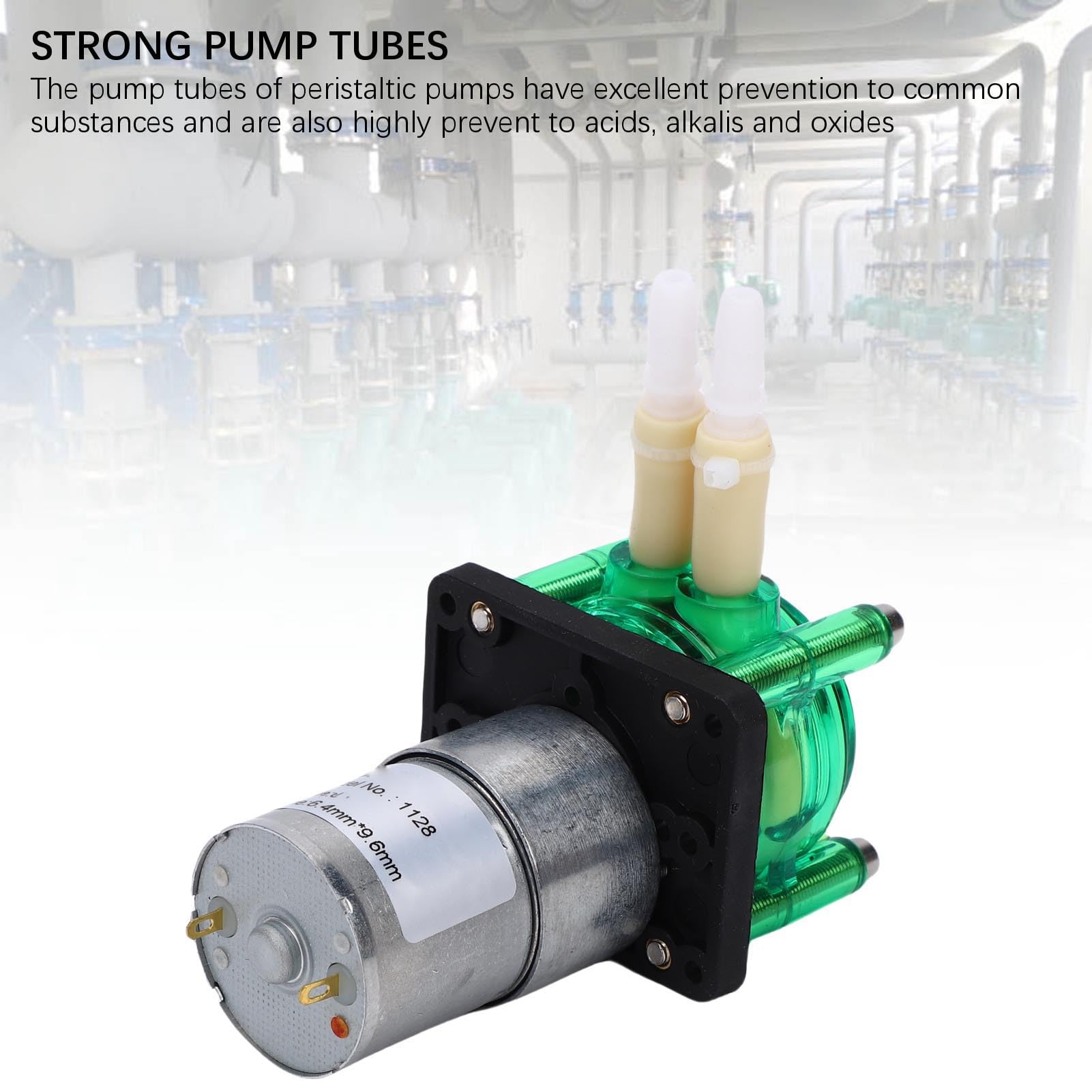 Tangxi Bomba Peristáltica Dosificadora de Líquidos de Alto Caudal de 500 Ml/min para Acuarios, Laboratorios y Uso Industrial, Acero Inoxidable Duradero (24V)