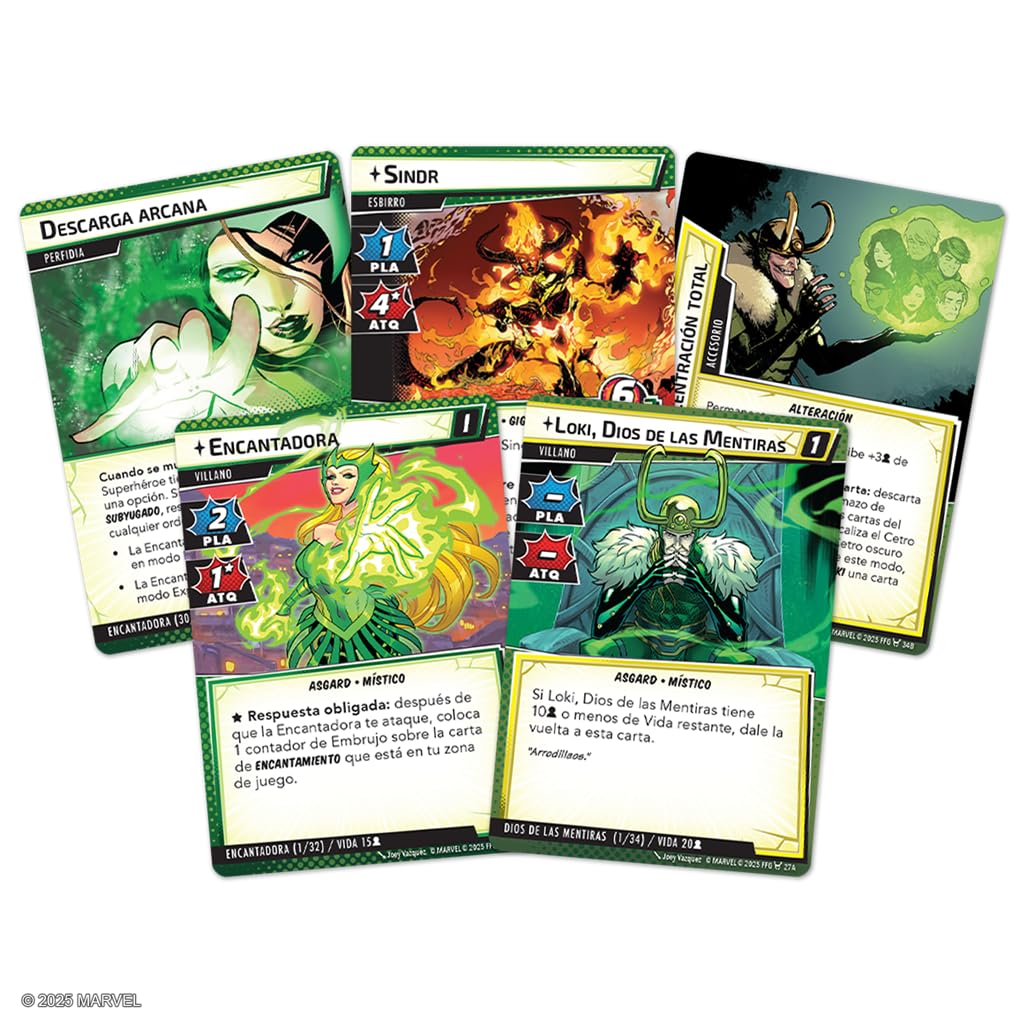 Asmodee Marvel Champions Trickster Takeover, Pack de Escenario, Juego de Cartas, A Partir de 14 Años, De 1 a 4 Jugadores, 45-90 Minutos por Partida, Español