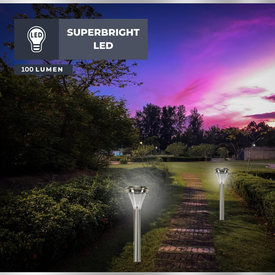 Garden Mile Grande Lampe Solaire Super Lumineuse à DEL Pour Jardin