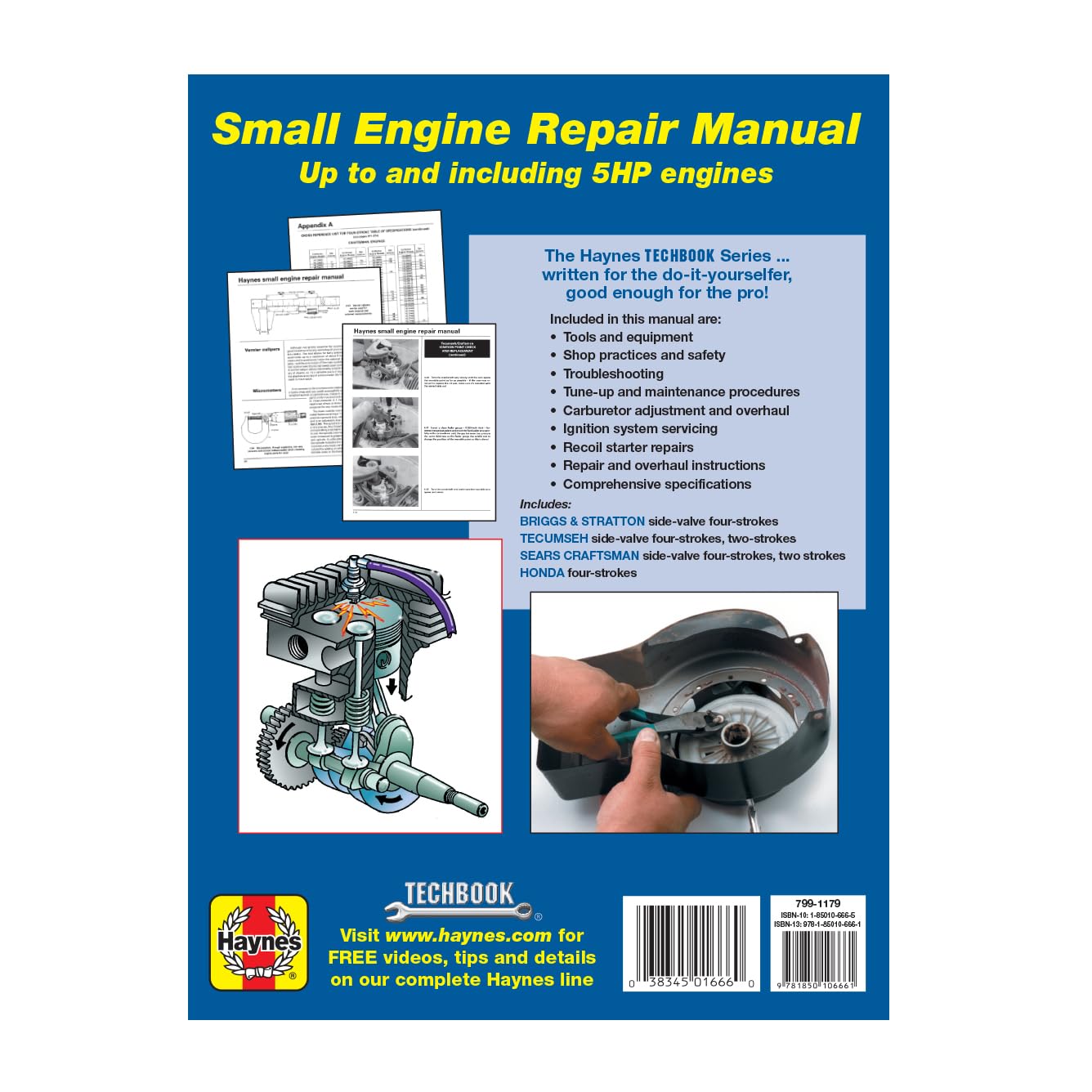 Small Engine Repair Haynes TECHBOOK for 5HP and Less — Amazon image 2
