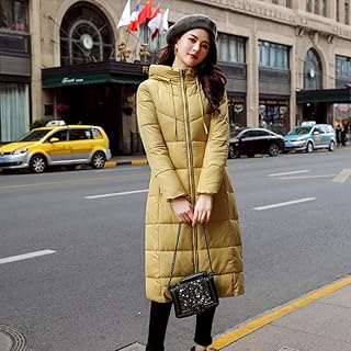 yellow down coat
