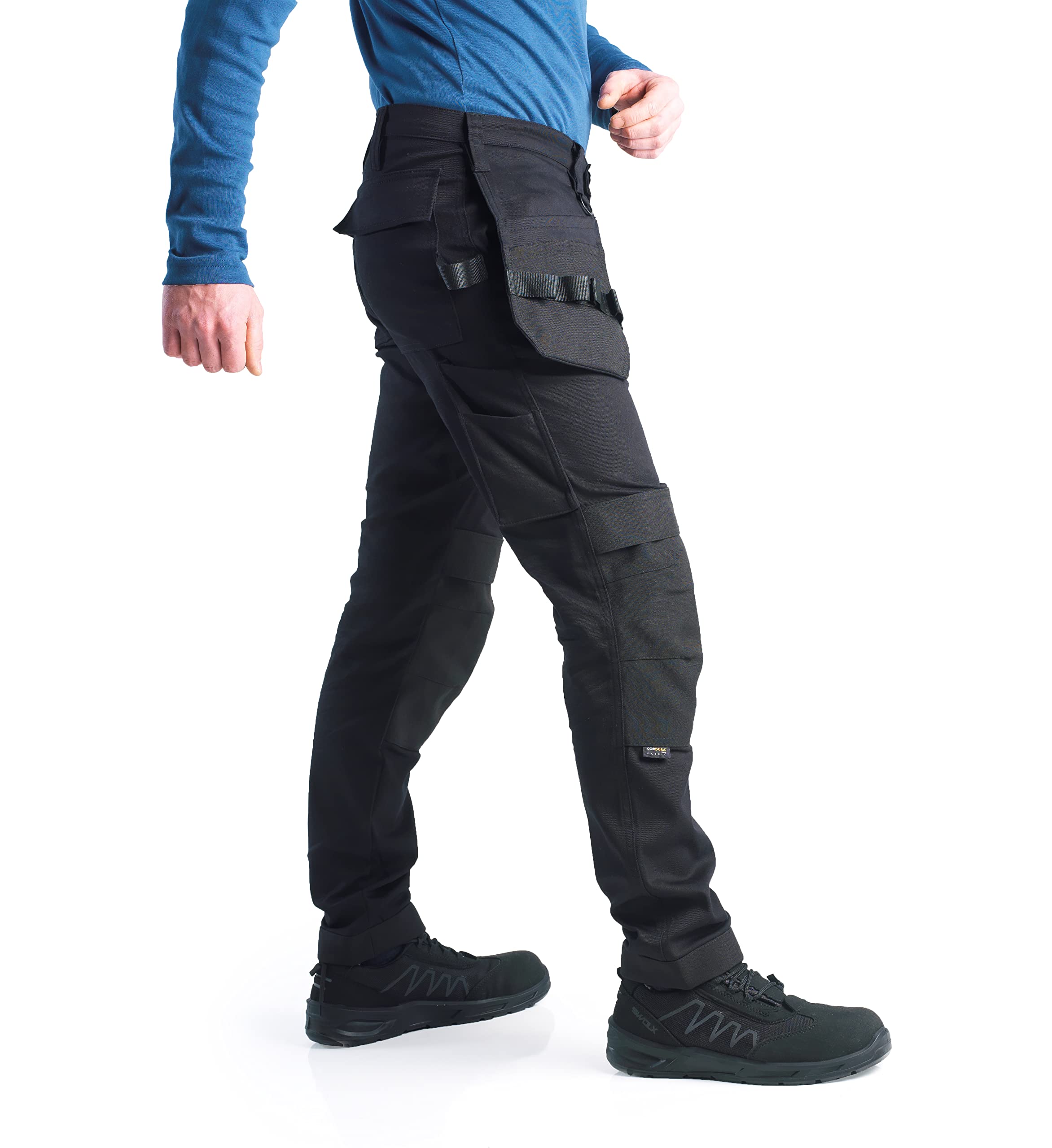 Bitco Arbeitshose – Cargo-Taschen, Wasser- & ölabweisend, Knietaschen für Knieschoner, elastisches Hauptmaterial, Flexible Einsätze, Cordura®-Verstärkungen
