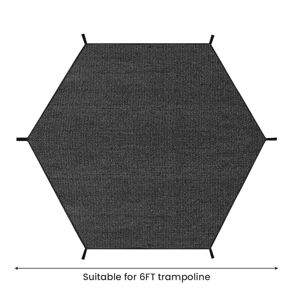Copertura per Trampolino, 6 aste Copertura Parasole per Trampolino, Antipolvere & Impermeabile Copertura Superiore per Trampolino per Parco Giochi all'aperto in Giardino