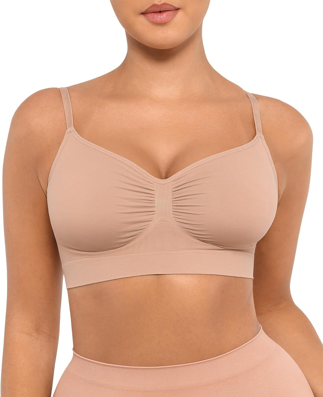 FeelinGirl Bralettes for Women with Support Comfortable Bras No Underwire Seamless Everyday Bras