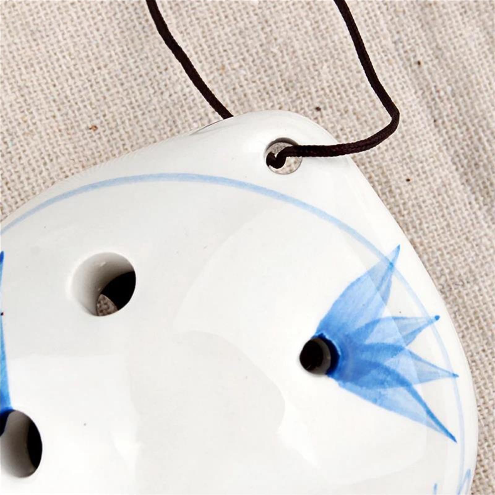 Ocarina Ocarina In Do Maggiore Contralto In Miniatura Dipinta A Sei Fori Piccolo Strumento Per Principianti(Blue)