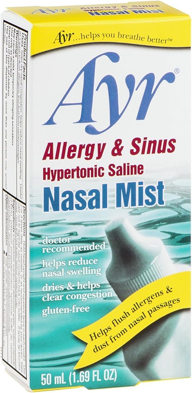 Ayr Nasal Mist Allergy and Sinus 50 mL (Pack of 9)