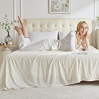 Vista 8 de OIGAE Cooling Blanket for Hot Sleepers - Soft & Lightweight Summer Cold Blanket for Night Sweats Perfect for Bed, Couch, Sofa (Beige, 50" x 70")