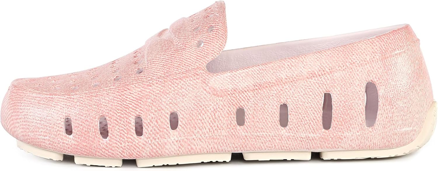 Floafers Unisex Prodigy Driver Print (Toddler/Little Kid), Pink Denim/Bright White, 10, Medium