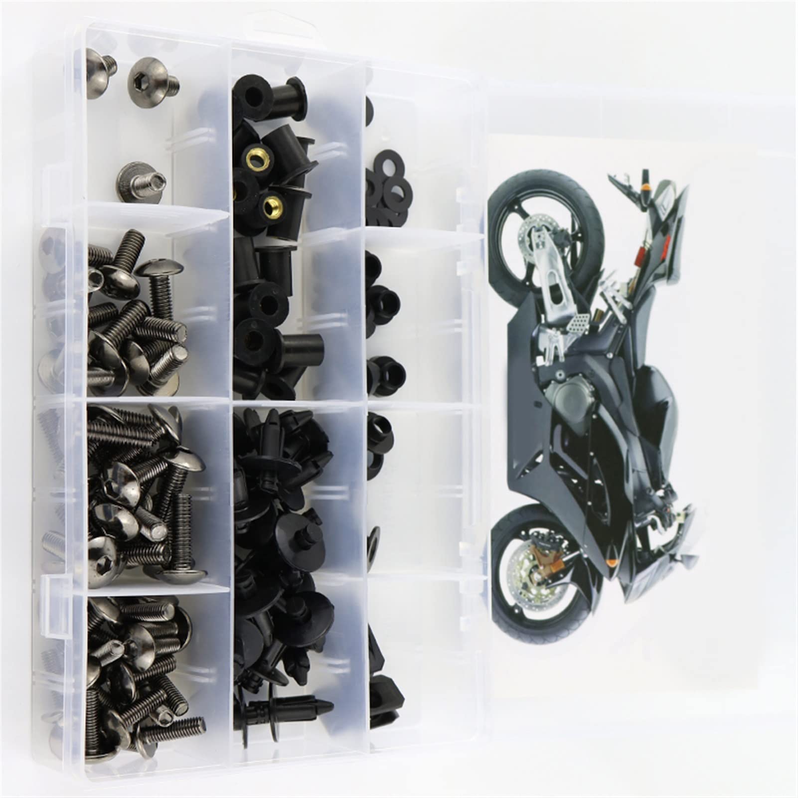 Tornillos carenado CBR 1000RR kit de clips tornillería arandelas sujeción 2004 2005
