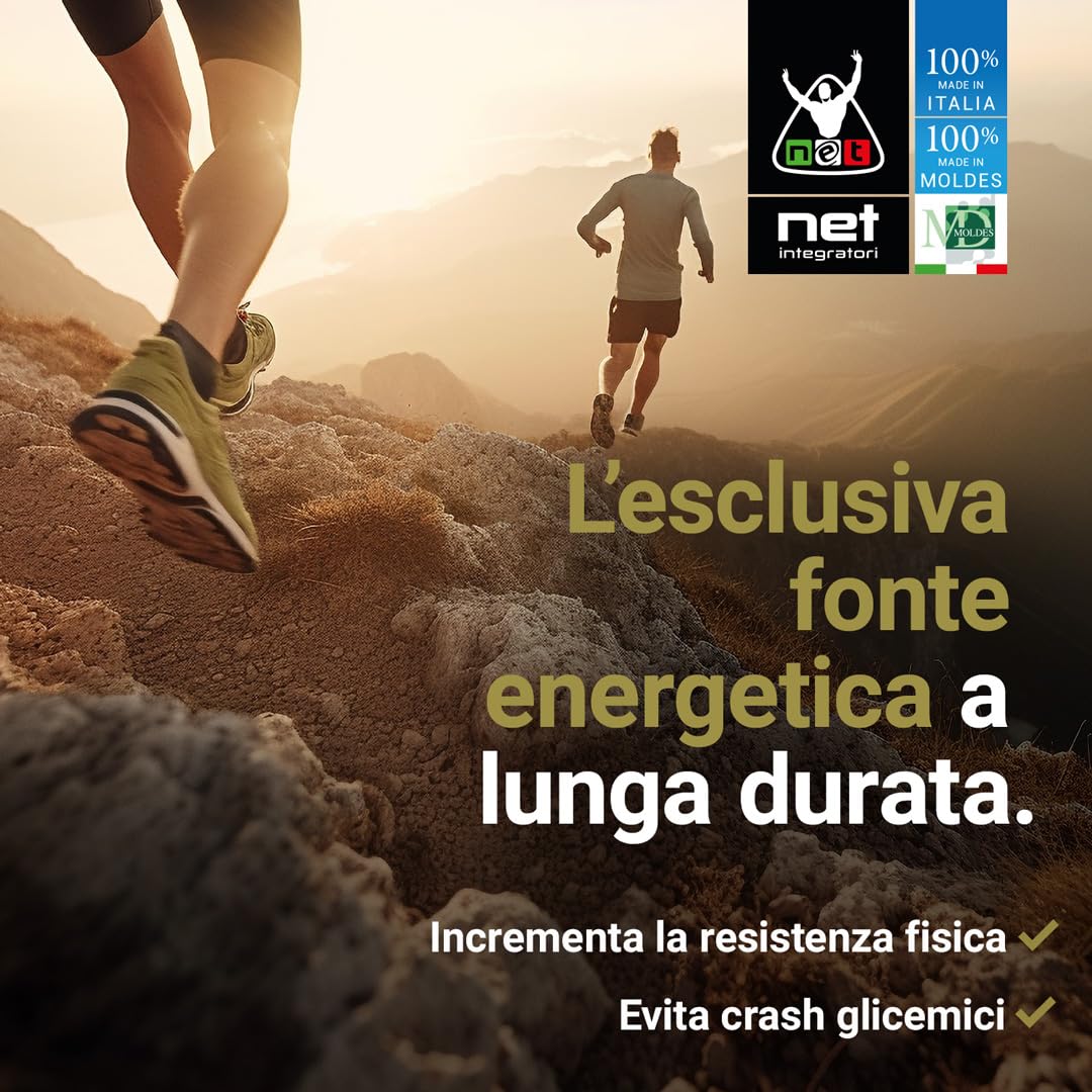 Net Integratori GLYCOPOWER 8-455g Limone - Carboidrati in Polvere - Massimizza la Resistenza Fisica e il Recupero Muscolare, Fonte Energetica A Lunga Durata, Pre-Intra o Post Workout