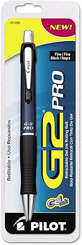 Miniatura 4 de Pluma retráctil de tinta de gel, de Pilot G2 Pro, de punta fina, Barrel Color May Vary