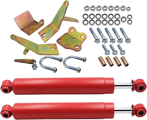 Estabilizador de dirección Ram delantero N3 Estabilizador de dirección dual 8749530 compatible con Ram 2500 3500 4WD 2003-2013, mejora el control y