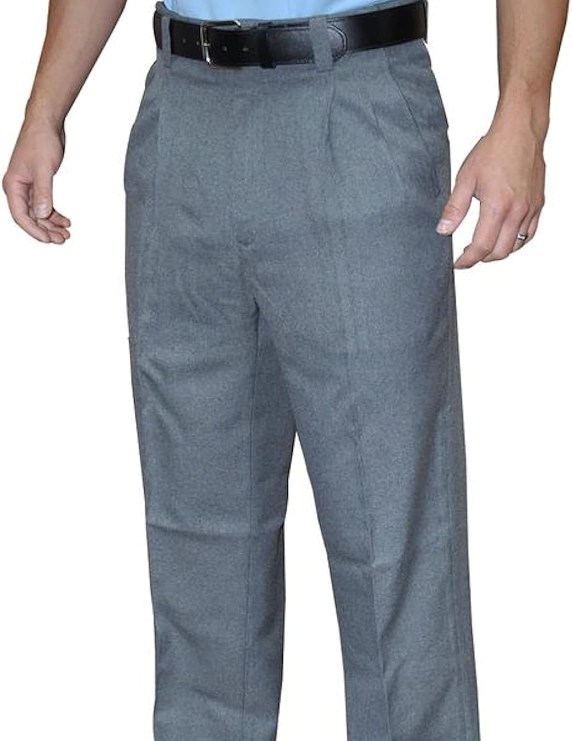Smitty | BBS-372 | Pleated Plate Pants | Heather Grey | Baseball Softball | Umpire's Choice (32)