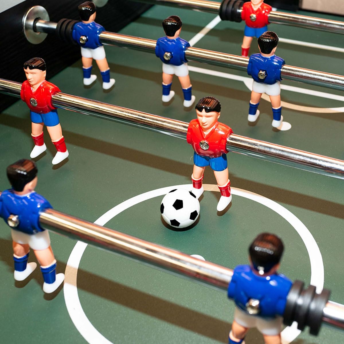 DEVESSPORT Futbolín Semi Profesional MDF | Modelo Clásico con Retorno de Bolas y Gran Estabilidad