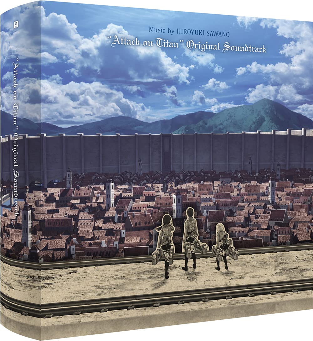 "Attack On Titan" Original Soundtrack - Exclusive Limited Edition Grey Translucent With Black Smoke Colored 3x Vinyl LP (Only 1000 Copies Pressed Worldwide )
