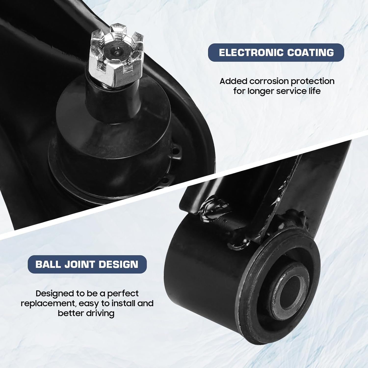 Front Upper Control Arm Suspension Kit Compatible with 2005-2019 Nissan Frontier 2005-2012 Pathfinder 2005-2015 Nissan Xterra with Ball Joint Sway Bars Tie Rod End K621245 K621246-10pc Set