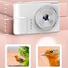 Digital Camera, 48MP 4K Digital Cameras for Photography, Autofocus 1080P Vlog Camera with 16x Zoom Anti Shake, Point & Shoot Digital Cameras CCD Camera for Students (White)