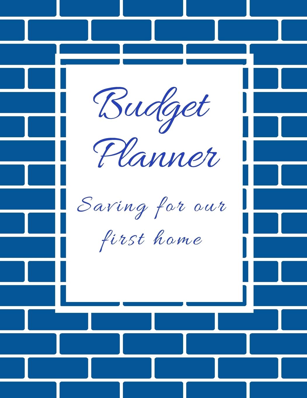 Budget Planner: Saving for our first home. Daily, weekly & monthly financial planner to organize and track your spending and saving. Undated planner. ... finance organizer. Navy brick tile design