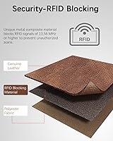 Vista 37 de BOSTANTEN - Cartera de piel auténtica para mujer con bolsillo con cremallera), BL3162011Kcoffee C-Naranja Marrón