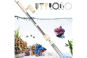 AKKEE Electric Aquarium Vacuum Gravel Cleaner: 6 in 1 Multifunctional Fish Tank Vacuum