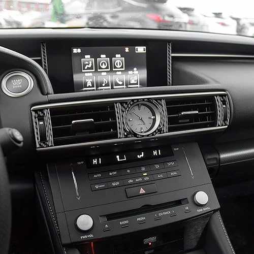 Miniatura 4 de AIRSPEED Cubierta de ventilación para consola central de control remoto Lexus RC300 RC350 RC200T 2015-2018, negro