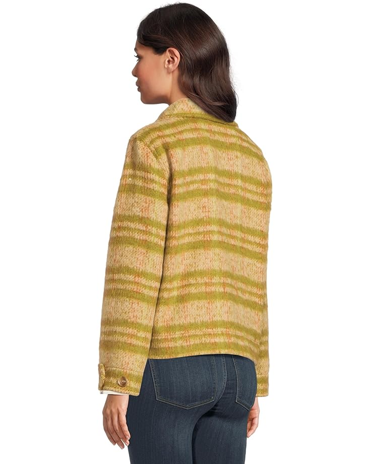 Liverpool Los Angeles Button Front Blanket Plaid Boxy Shacket - #3 of 5