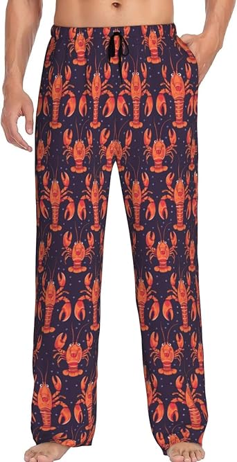 Mens Pajama Pants Pjs Bottoms With Pockets Sleep Lounge Pants For Men