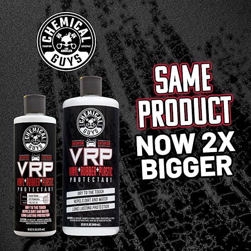Miniatura 21 de Chemical Guys TVD_107_16 V.R.P. Vinilo, goma y plástico, no graso, seco al tacto, de larga duración, súper brillo para neumáticos, molduras y más