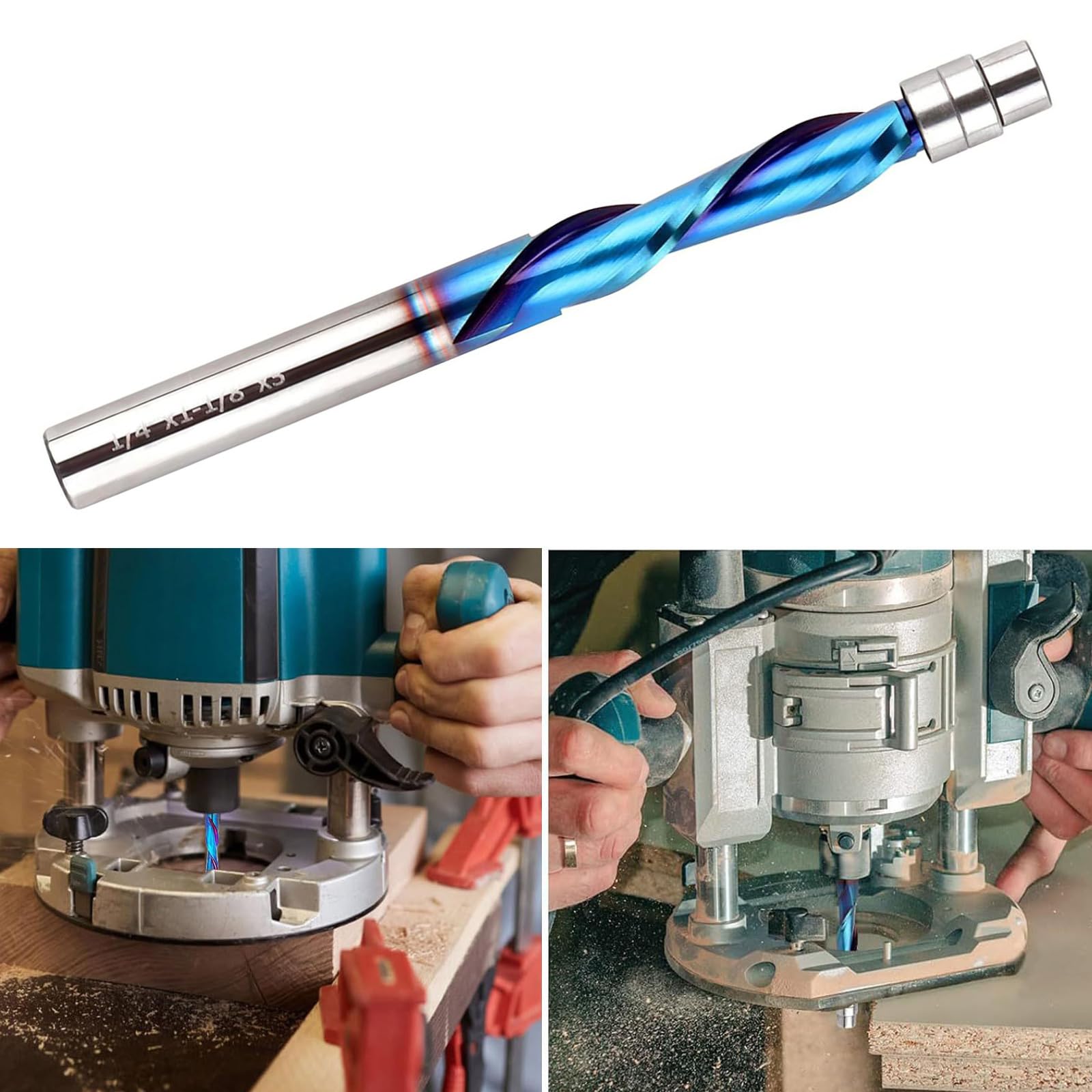 BOLOUY 2 in 1 Woodworking Simple Connector Trimmer Side Milling Slotting Bracket Locator Woodworking Trimmer Tool for 65mm Base