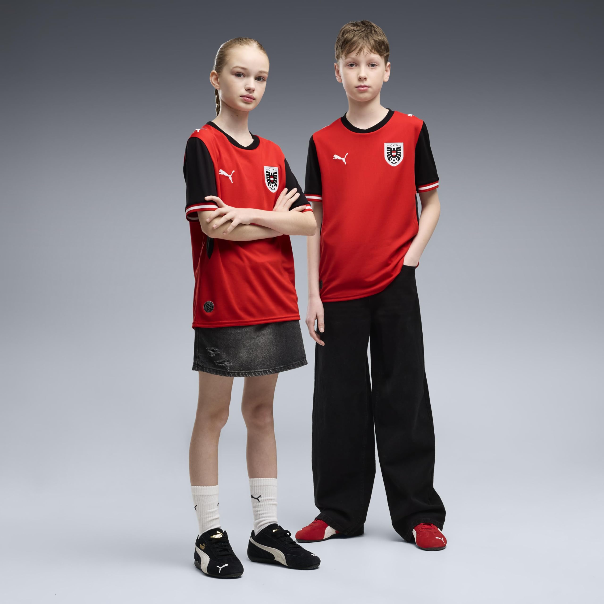 PUMA Jungen Öfb Away Jersey Replica Jr Trikots (1er Pack)