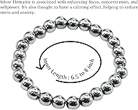 Vista 167 de Amazing Gemstone Pulsera de cristal para mujeres y hombres, pulsera de cristal curativo de protección, pulsera elástica con cuentas de piedras