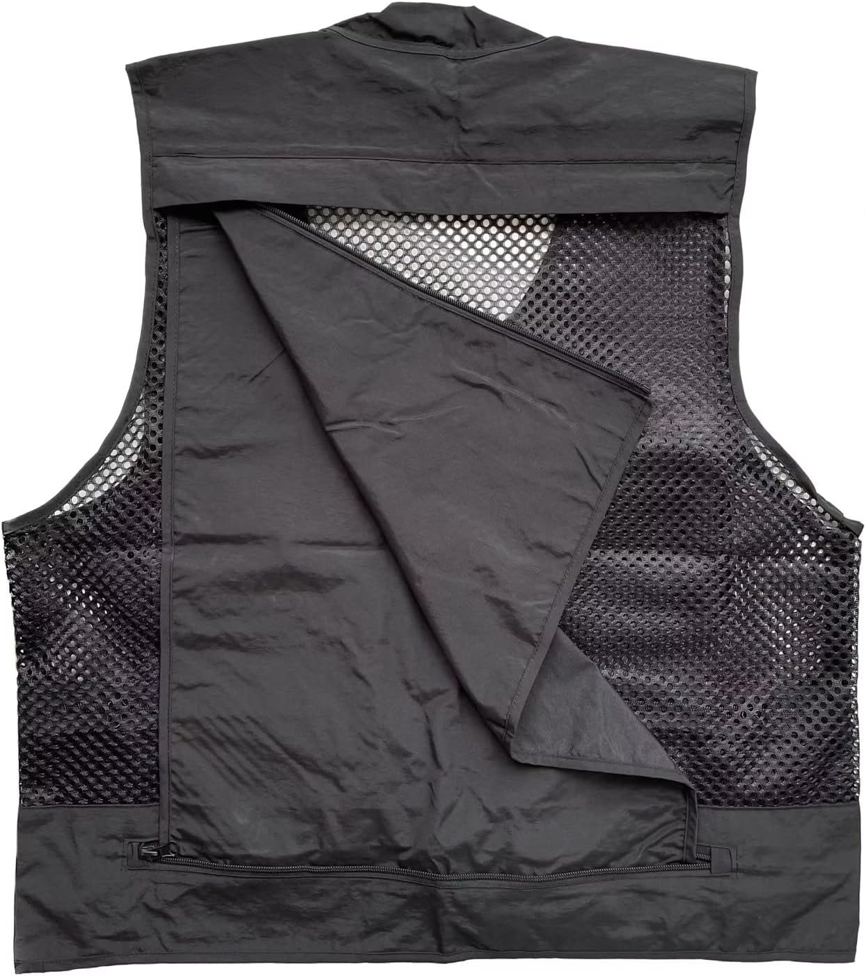Men Mesh Breathable Multi-Pocket Vest Outdoor Travelers Fly Fishing Photography