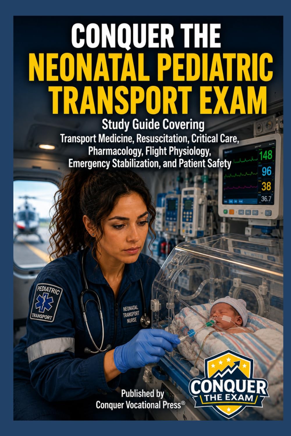 Conquer the Neonatal Pediatric Transport Exam: Study Guide Covering Transport Medicine, Resuscitation, Critical Care, Pharmacology, Flight Physiology, ... Patient Safety (Conquer the Nursing Exams)