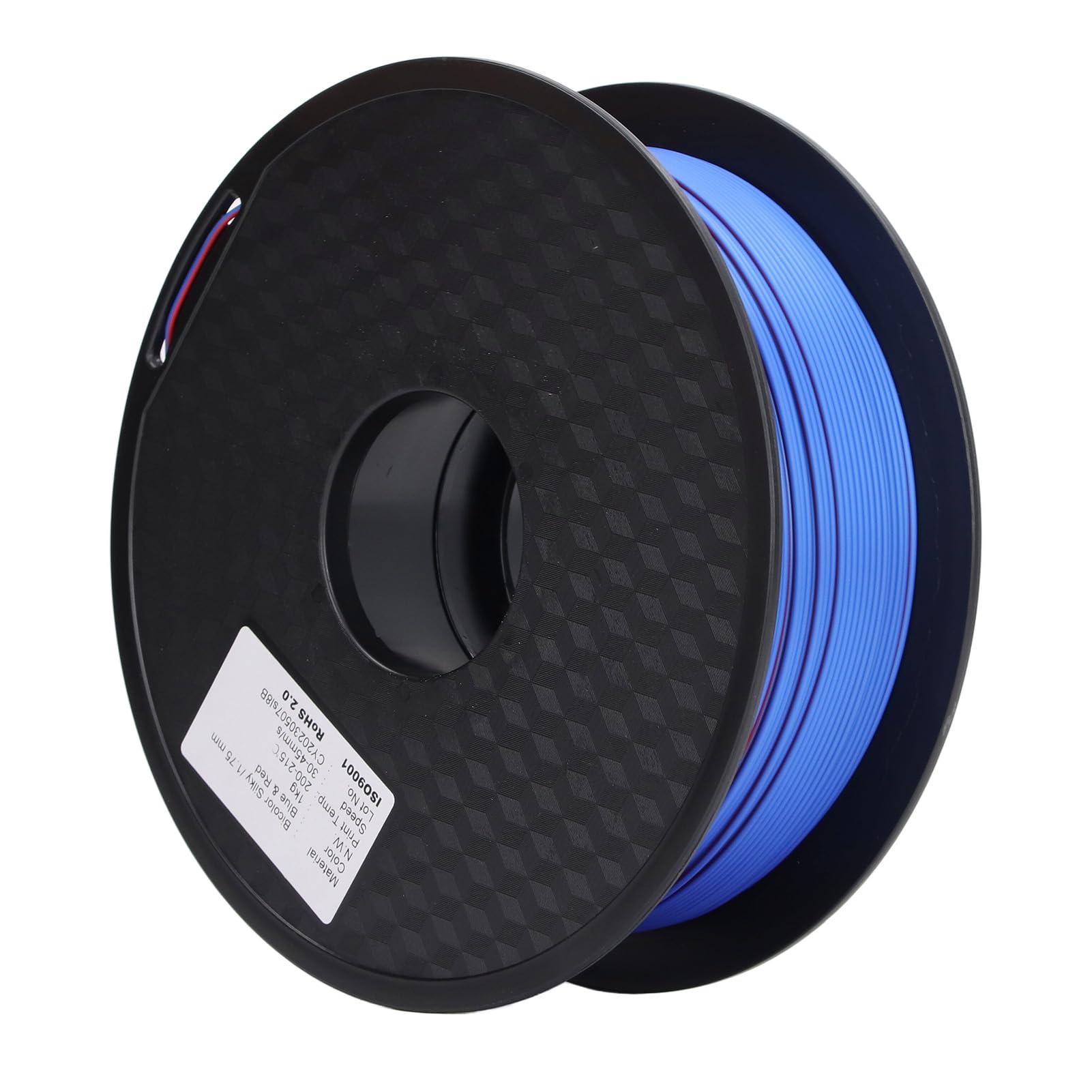 Filament do Drukarki 3D Miękki PLA Dwukolorowy Niebieski Czerwony 1,75 Mm Starannie Nawinięte Materiały Eksploatacyjne do Druku 3D dla Hobbystów Druku, Twórców i Codziennego Użytku w