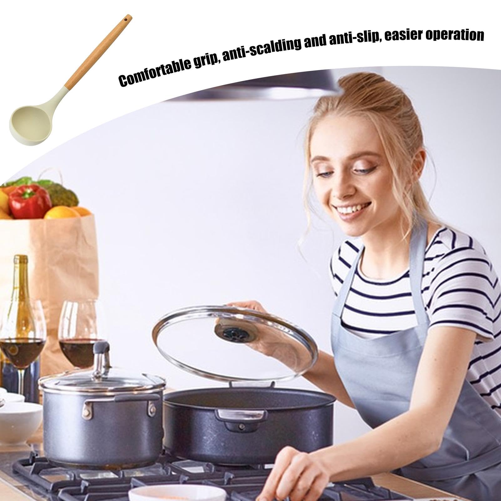 Utensili da cucina per uso alimentare spatole mestolo zuppa Pasta Server 6 pezzi