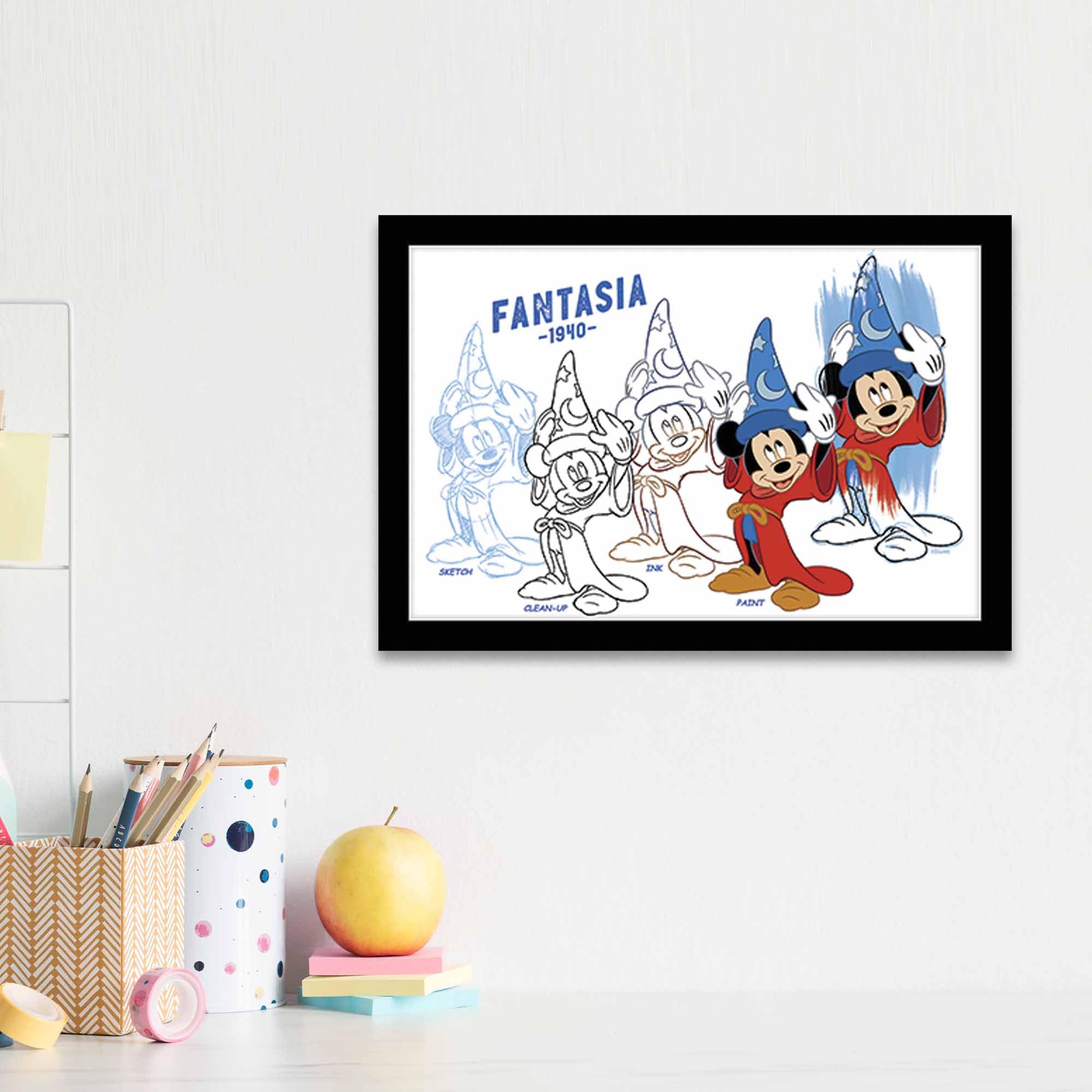 Amazon.com: Disney Fantasia Framed Wood Wall Decor - Classic