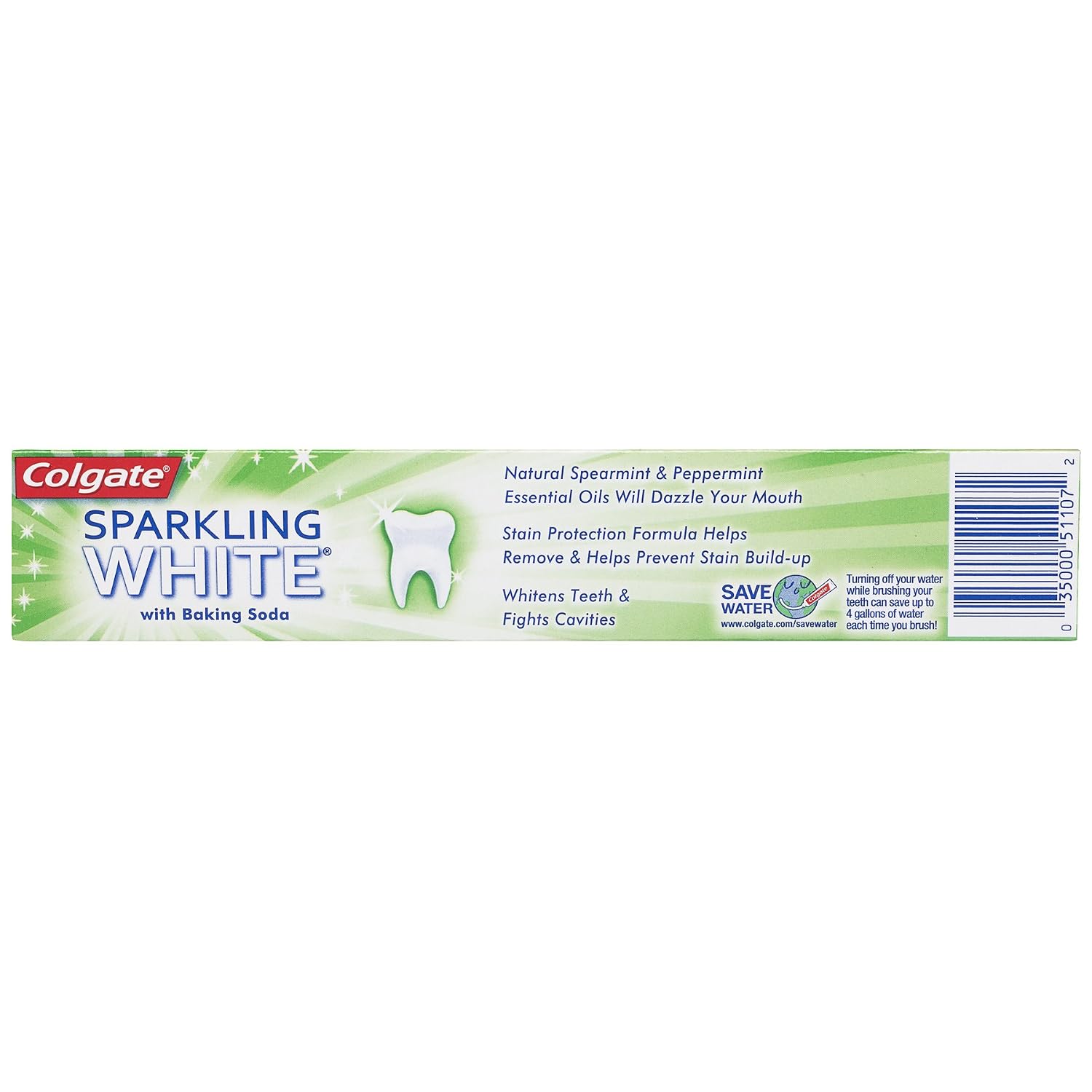 Exclusive Discount 50% Price Colgate Sparkling White Gel Toothpaste, Mint Zing, 2.5 Ounce (Pack of 6)