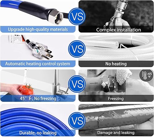 Miniatura 5 de Manguera de agua calentada para caravana, manguera de agua calentada anticongelante de -45 , accesorios para caravana, manguera de agua para